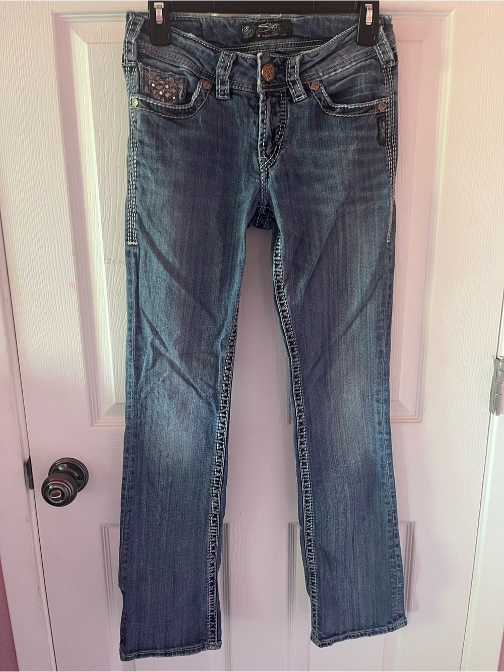 Silver Bootcut Jeans